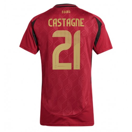 Fotballdrakt Dame Belgia Timothy Castagne #21 Hjemmedrakt EM 2024 Kortermet